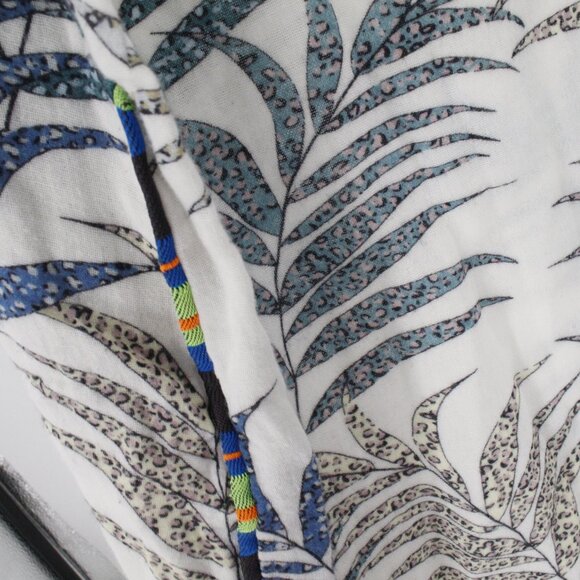 Robert graham shirt mens 4XL Mar Azul Gauze Cotton Cheetah Palm Leaf classic fit - Picture 10 of 16